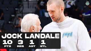 JOCK LANDALE DROPS 10PTS vs SPURS FULL HIGHLIGHTS [upl. by Eniledgam]