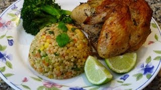 Pollo A la Cerveza Couscous a la Mexicana Receta Cena para el 14 de Febrero [upl. by Uehttam508]