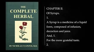 35 The Complete Herbal by NICHOLAS CULPEPER MD Fulllength Audiobook [upl. by Alwitt]