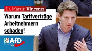 Warum Tarifverträge Arbeitnehmern schaden – Dr Martin Vincentz AfD [upl. by Eloci]