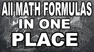 ALL MATH FORMULAS IN ONE PLACE FULL by mathOgenius [upl. by Nigrom]