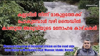 14  Beautiful stream on the roadside from Kallar to Mankulam Road Munnar Kerala  Malayalam Vlog [upl. by Enoval]