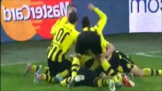 DORTMUND  MALAGA 32 SANTANA GOAL 32 [upl. by Legir]