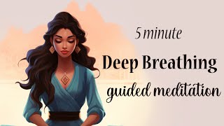 5 Minute Deep Breathing Guided Meditation [upl. by Adella]