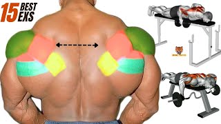 15 STRONGEST BACK EXERCISES IN THE GYM TO HAVE A THICK BACK [upl. by Annig245]