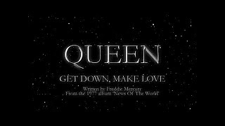 Queen  Get Down Make Love Official Lyric Video [upl. by Mesics]