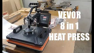 VEVOR 8 in 1 Heat Press Assemble and Review [upl. by Hartley]