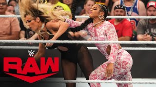 Bianca Belair comes facetoface with Carmella Raw June 27 2022 [upl. by Revkah978]