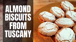 Italian Festive Almond Biscuits From Siena Tuscany  How To Make quotRicciarelliquot [upl. by Postman961]