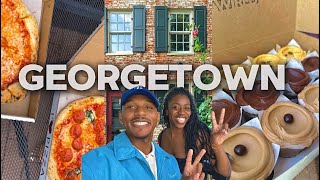 Georgetown DC vlog  coffee shops waterfront lunch and gossip [upl. by Blankenship]