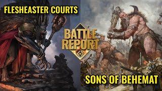 MIGHT VS MADNESS  Sons of Behemat Vs Flesheater Courts  Matched Play [upl. by Moth]