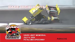 RACE HIGHLIGHTS NARC 410 SPRINT CARS  PETALUMA SPEEDWAY  JULY 6 2024 [upl. by Leahcimal338]