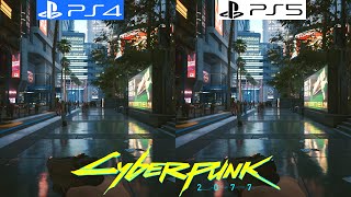 Cyberpunk 2077 PS4 vs PS5  Patch 212  Graphics Comparison  Framerate  4K  Loading Times 60FPS [upl. by Ihculo]