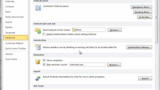 How to use Outlook 2010 AutoArchive settings [upl. by Elisabet]