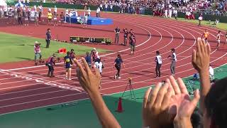 桐生祥秀 99818 100m 日本新記録 日本インカレ 男子100m決勝 20170909 9秒98 日本記録 Kiryu Yoshihide Japan National Record [upl. by Carlock]