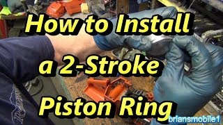 How to Install a 2 Stroke Piston Ring Quick Tip [upl. by Phina17]