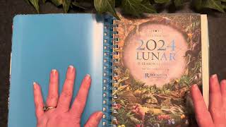 2024 Lunar and Seasonal diary by Stacey DeMarco flip through flipthrough [upl. by Ettenel]