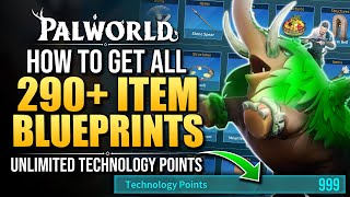 Unlock 290 Blueprints In Palworld  Infinite Technology Points For Farming [upl. by Euqcaj]