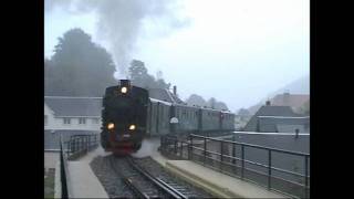 Weißeritztalbahn  Mit der Gr 001 von Hainsberg nach Kipsdorf  September 2001 [upl. by Haiasi]