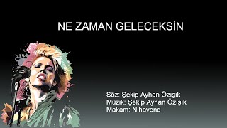 NE ZAMAN GELECEKSIN karaoke [upl. by Icyaj]