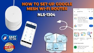 How To Setup Google Wifi Mesh System  Install Google Home App [upl. by Milewski617]