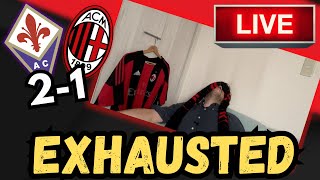 LIVE REACTION Drained and Defeated  Fiorentina 21 AC Milan [upl. by Etoile]