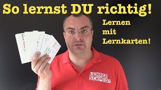 So lernst du richtig Die BESTE LERNMETHODE erfolgreich lernen  Lehrerschmidt [upl. by Sayed856]