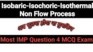 Trick to Remember IsobaricIsochoricIsothermal amp Adiabatic Process different NameGTU [upl. by Nowtna]