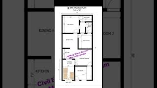 24x50 3BHK HOME PLAN housedesign floorplan home homeplan shortsfeed 3dfloorplan shorts [upl. by Esinyl]