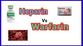 Heparin vs warfarin  Anticoagulant  anaesthesiawithbabar2576 [upl. by Illom218]