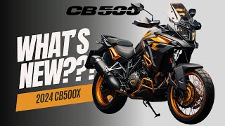 2024 Honda CB500X Whats New  Powerful Agile and Features [upl. by Sorgalim]