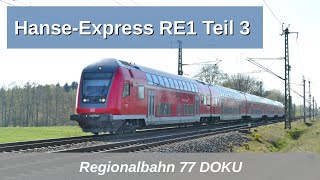 RB77 Der HanseExpress RE1 Doku Teil 3 Mitfahrt Hagenow  Rostock 2019 [upl. by Hyo]