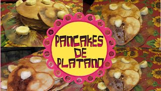 PANCAKES DE PLÁTANO MUY FACILCynthia [upl. by Nyrak]