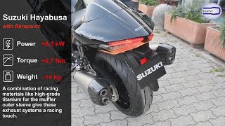 Top 6 Full Exhaust Sound New Suzuki Hayabusa GSXR 1400  Akrapovic Yoshimura SCProject Brocks [upl. by Akeemat]