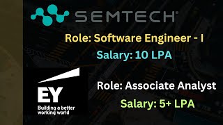 Semtech Off campus Hiring Software Engineer  I  EY Hiring Graduates for Associate Analyst [upl. by Isaacs]