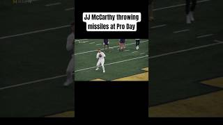 JJ McCarthy pro day shortsvideo NFL ProDay [upl. by Maillliw]