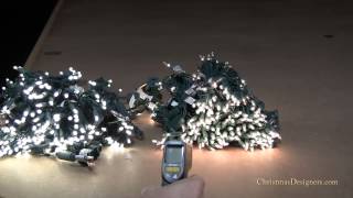 Comparing LED Christmas Lights to Incandescent Mini Lights  How Much Heat is Generated [upl. by Lairret]