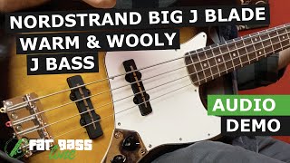 Nordstrand Big J Blade Warm amp Wooly Jazz Bass® Pickup Set Demo [upl. by Joed]