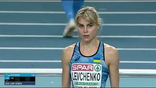 Yuliya Levchenko  High Jump l EIC Championships [upl. by Drofub]