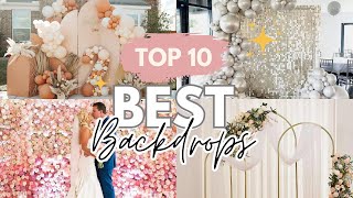 TOP 10 BEST Party Backdrops for Event Planners and Event Balloon Decorators [upl. by Leksehcey540]