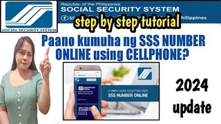 Paano kumuha ng SSS NUMBER online How to get SSS NUMBER online in 2024 [upl. by Nassir]