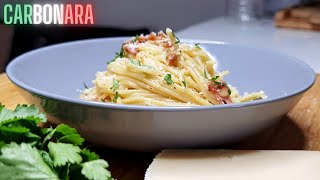 Pâtes à la carbonara revisitées  Food is Love [upl. by Ayhay666]