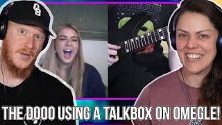 COUPLE React to The DOOO using a TalkBox on OMEGLE  OFFICE BLOKE DAVE [upl. by Yruama591]