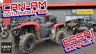 CANAM Outlander 700 2024 mon essai complet [upl. by Aneej]