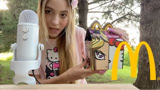 ASMR Eating McDonald’s Happy Meal [upl. by Annaihr292]