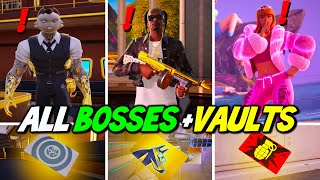 ALL Bosses Mythic Weapons amp Vault Locations Guide  Fortnite Remix Chapter 2 [upl. by Ebocaj216]