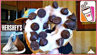 Dunkin Donuts®  Hersheys® Kisses™️ Donut Review 🍫😗🍩 [upl. by Elazaro]