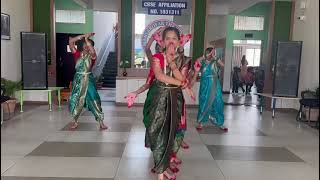 Jai dev jai dev song dance by MTS students lovely performance 👏jai shree ganesh [upl. by Ada]