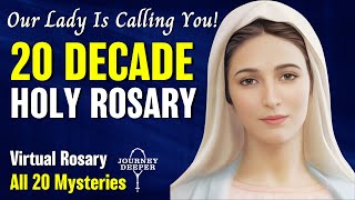 20 Mysteries of the Holy Rosary Virtual🌹Joyful🌹Luminous🌹Sorrowful🌹Glorious 20 Decade Holy Rosary [upl. by Paff75]