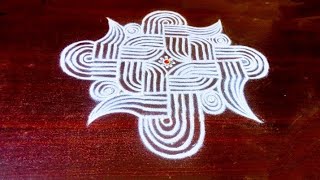 easy and beautiful padi kolam by laks Rangoli designs [upl. by Leunammi]